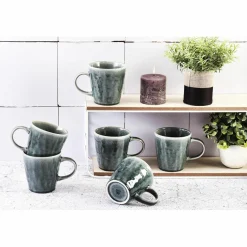 Bjorn Mugs, Tasses^6 Mugs Moon bleu nuit - 40 cl
