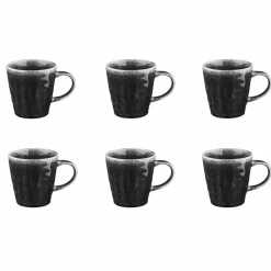 6 Mugs Moon noirs - 40 cl-Bjorn Sale