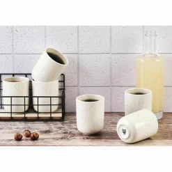 Bjorn Mugs, Tasses^6 Mugs Oxygen gris/vert bouteille/beige - 30 cl