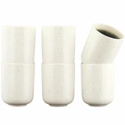 Bjorn Mugs, Tasses^6 Mugs Oxygen gris/vert bouteille/beige - 30 cl