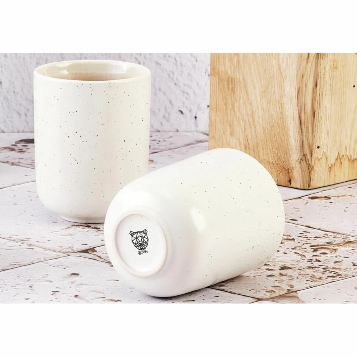 6 Mugs Oxygen rose poudre/beige - 30 cl-Bjorn Online