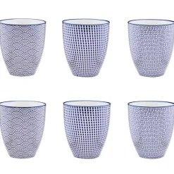 Bjorn Mugs, Tasses^6 Mugs Pattern Dark blue bleu foncé - 30 cl