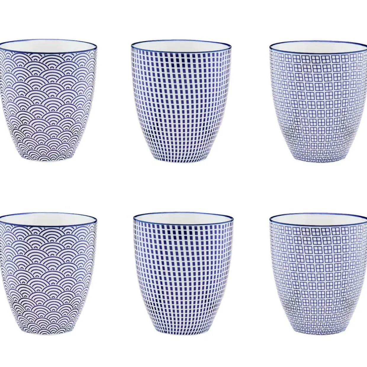 Bjorn Mugs, Tasses^6 Mugs Pattern Dark blue bleu foncé - 30 cl