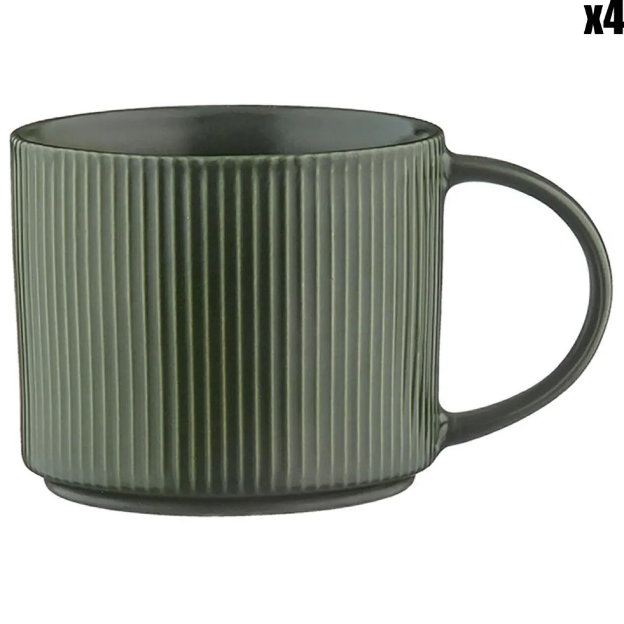 Bjorn Mugs, Tasses^4 Mugs Scandi vert olive - 50 cl