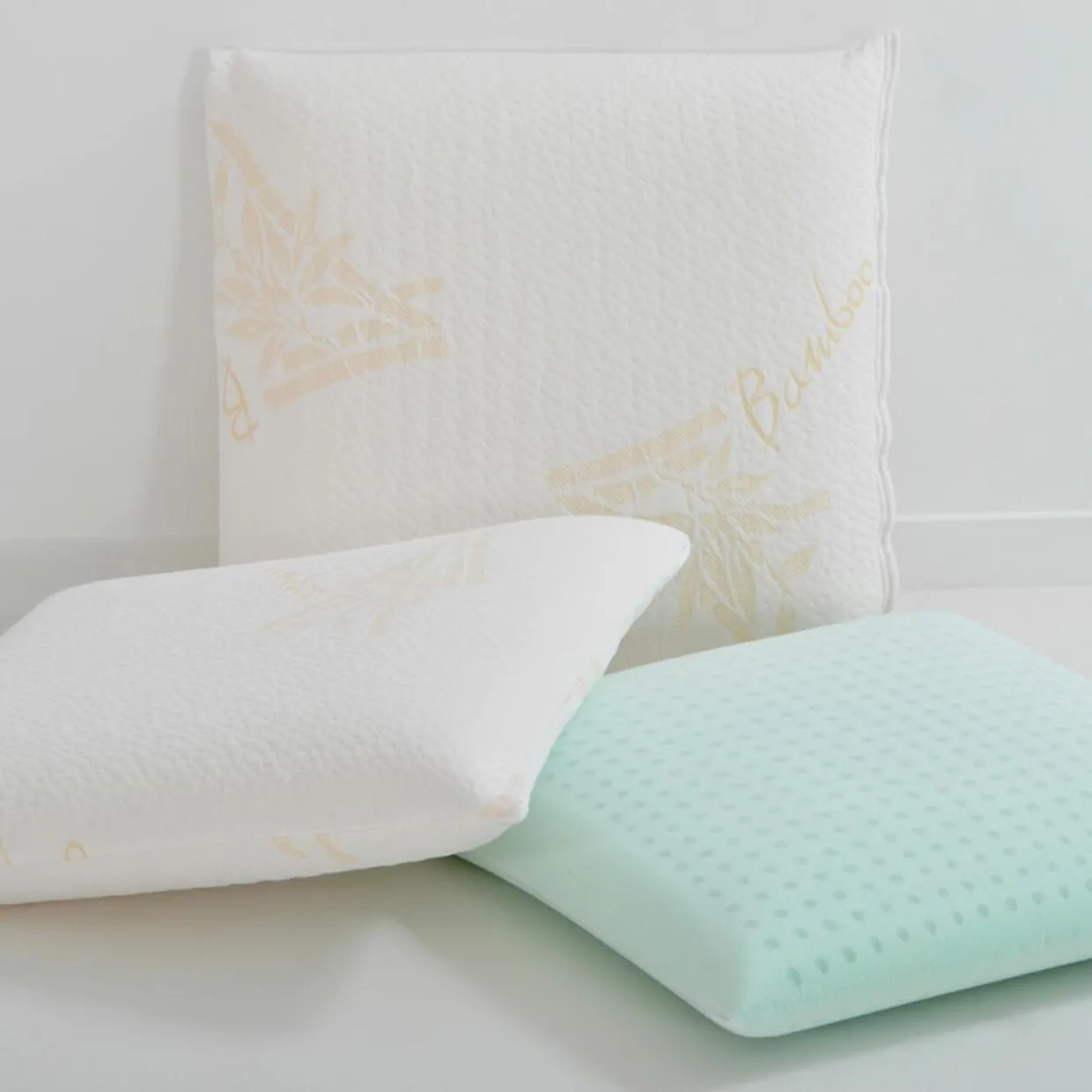 Hypsom Oreillers^4 Oreillers à Mémoire de forme BIO blancs - 60x60 cm