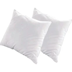 2 Oreillers Alaska à Fibres creuses polyester blancs - 65x65 cm-Hypsom Outlet