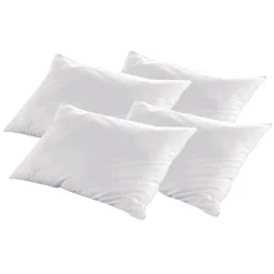 4 Oreillers Alaska à Fibres creuses polyester blancs - 50x70 cm-Hypsom Sale