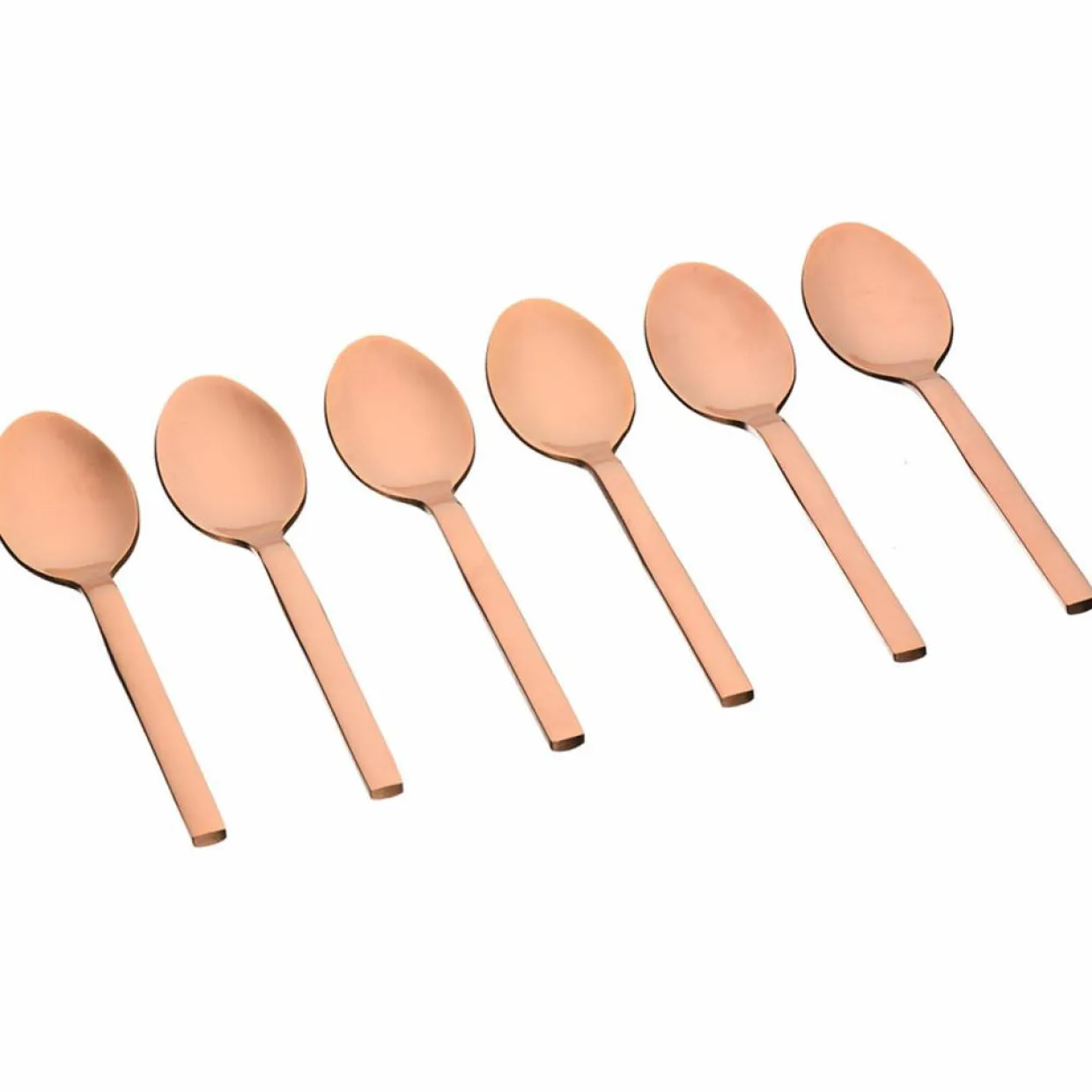 Bjorn Couverts De Table^6 Petites cuillères Emund cuivrées