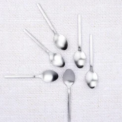 Bjorn Couverts De Table^6 Petites cuillères Emund inox mat