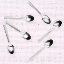 6 Petites cuillères Finn inox mat-Bjorn Outlet