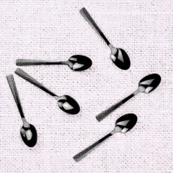 6 Petites cuillères Finn noires-Bjorn Sale