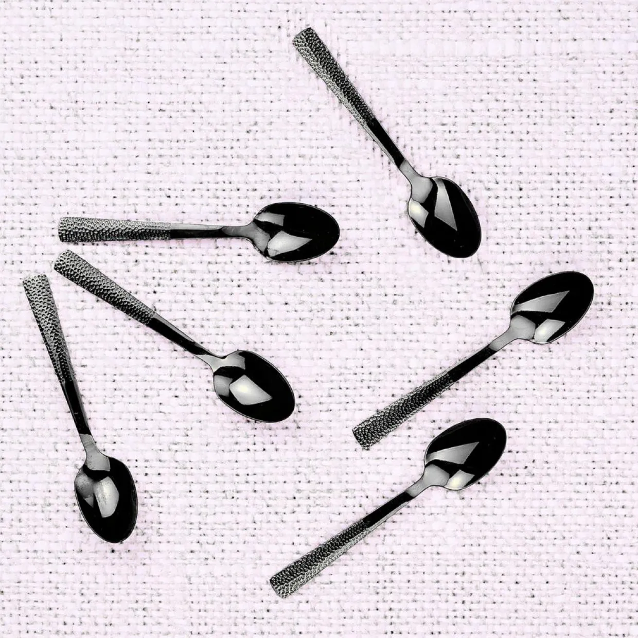 6 Petites cuillères Finn noires-Bjorn Sale