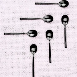 Bjorn Couverts De Table^6 Petites cuillères Knut noires