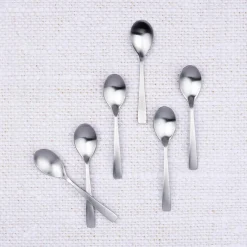 6 Petites cuillères Oglu inox mat-Bjorn Outlet