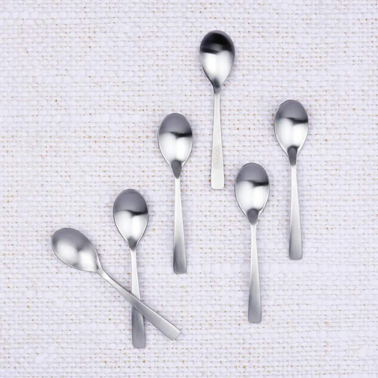 6 Petites cuillères Oglu inox mat-Bjorn Outlet