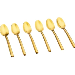 6 Petites cuillères Olaf dorées-Bjorn Discount