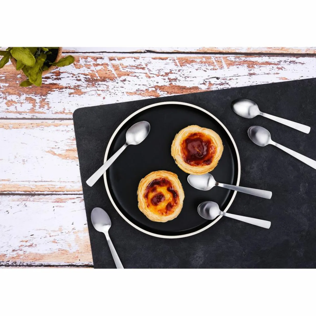 Bjorn Couverts De Table^6 Petites cuillères Telmo inox mat