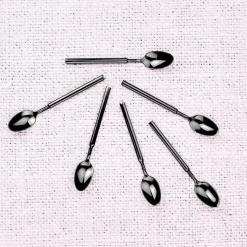 6 Petites cuillères Viggo noires-Bjorn New