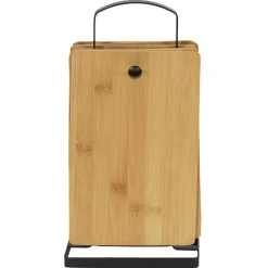 6 Planches à découper avec socle marron/noir - 16x30x5 cm-Cook Concept Best