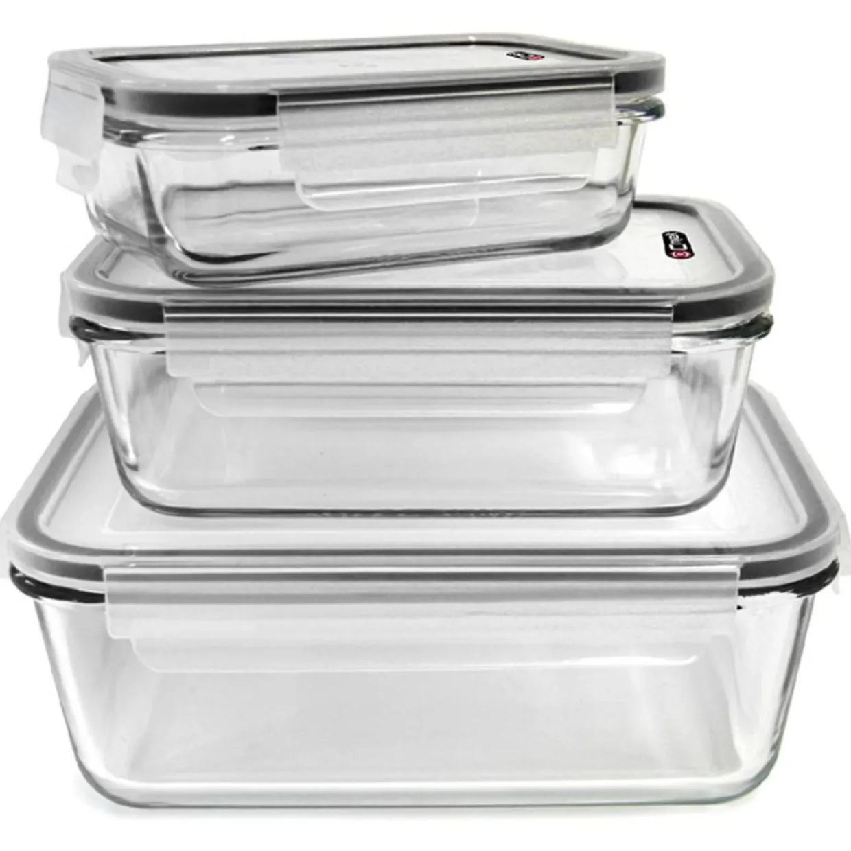 Cook Concept Moules Et Plats^3 Plats special four + couvercles hermétiques transparents
