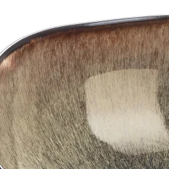2 Saladiers en Grès Iris beige/marron - 24x8.5/28.5x10 cm-Bjorn Hot