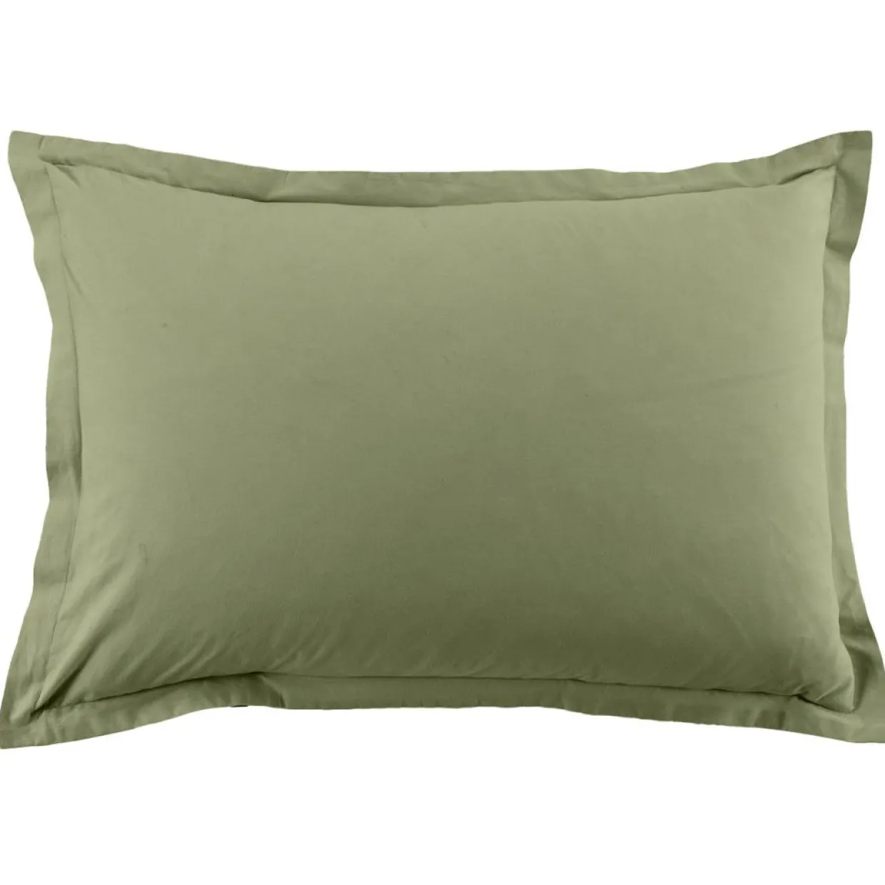Blanc Passion Linge De Lit, Ensembles^2 Taies d'oreiller en coton unies verveine