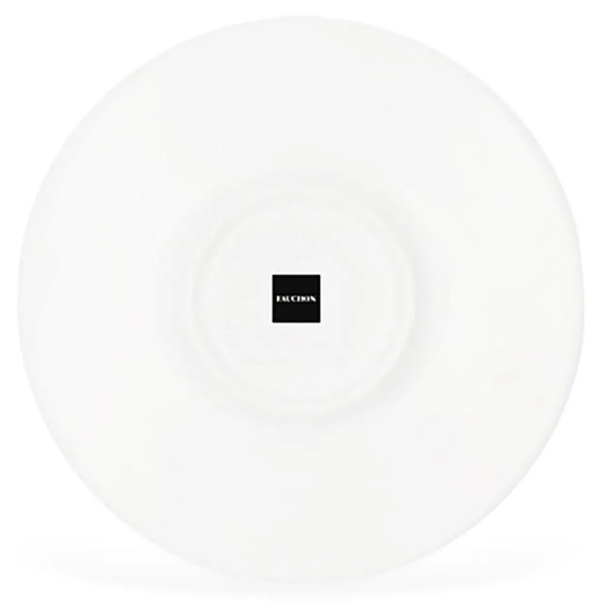 6 Tasses à café + soucoupes en Porcelaine Ligne blanches - 70ml-Fauchon New