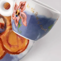Illy Mugs, Tasses^2 Tasses Cappucino en Porcelaine Art Collection Biennale A bleu/blanc - 170 ml