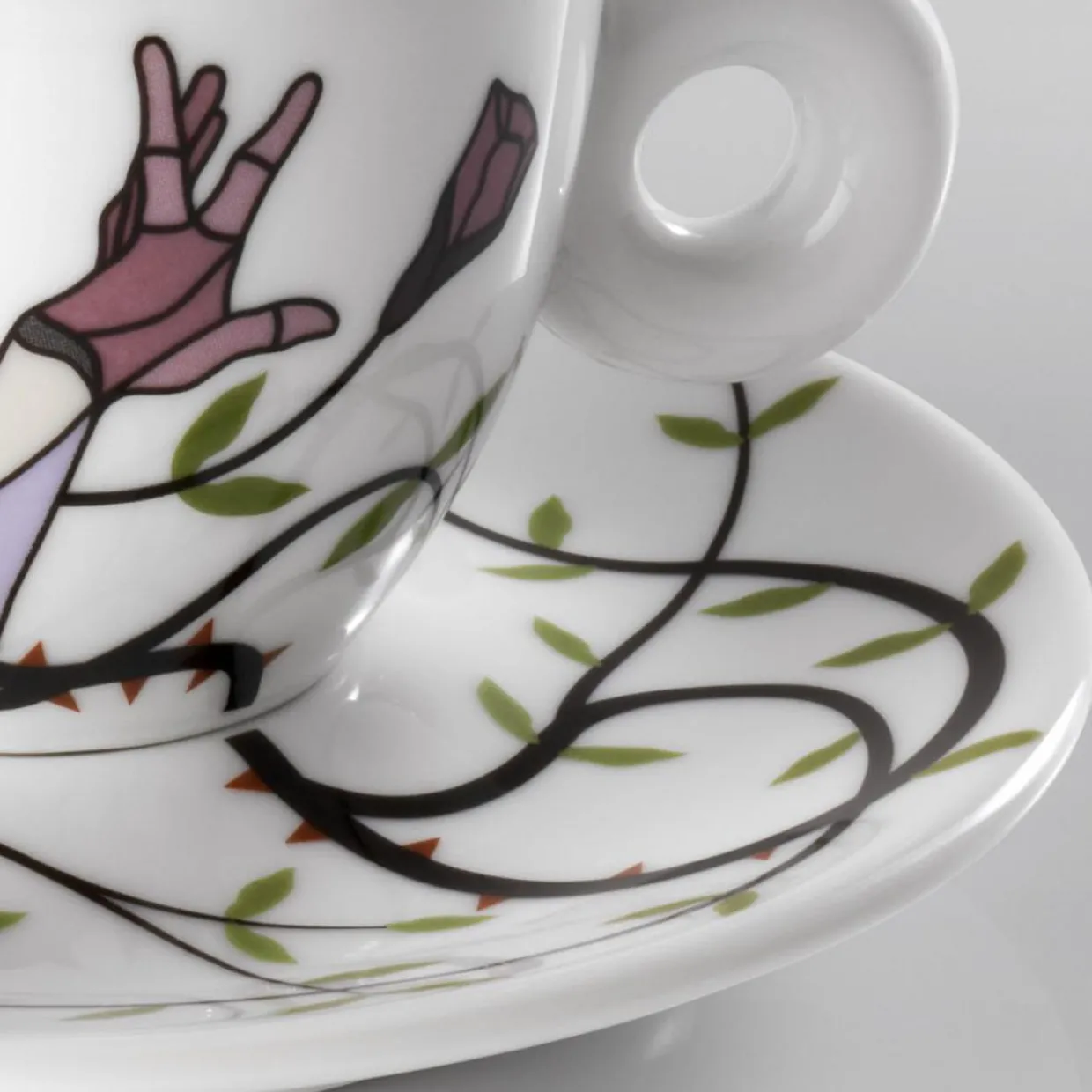 2 Tasses Cappucino en Porcelaine Art Collection Biennale B multicolores - 170 ml-Illy Sale