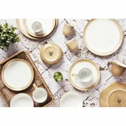 Bjorn Mugs, Tasses^6 Tasses Cosmos beige/blanc nacré - 15 cl