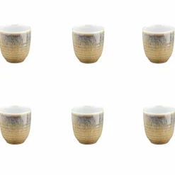 Bjorn Mugs, Tasses^6 Tasses Cosmos beige/blanc nacré - 15 cl