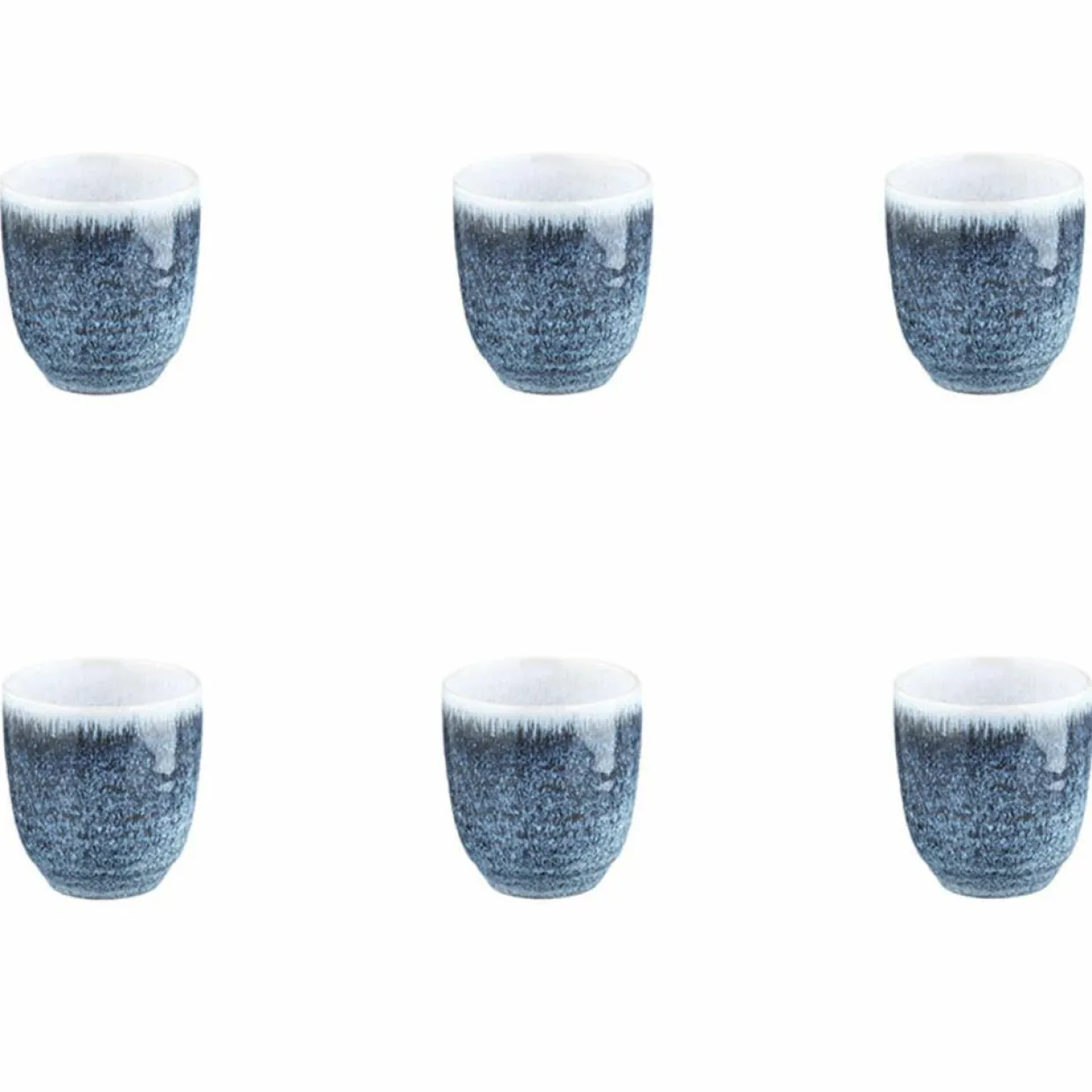 Bjorn Mugs, Tasses^6 Tasses Cosmos bleu/blanc nacré - 15 cl