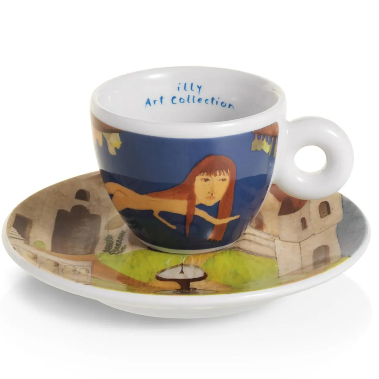 2 Tasses Espresso en Porcelaine Art Collection Biennale B multicolores - 55 ml-Illy Online