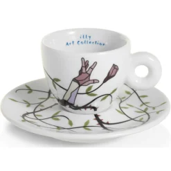 2 Tasses Espresso en Porcelaine Art Collection Biennale B multicolores - 55 ml-Illy Online
