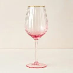 4 Verres À PiedGatsby 57.5Cl En VerreRose-Novastyl Online