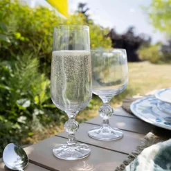 3 Verres À PiedMatignon 19Cl EnCristallin-Novastyl Sale