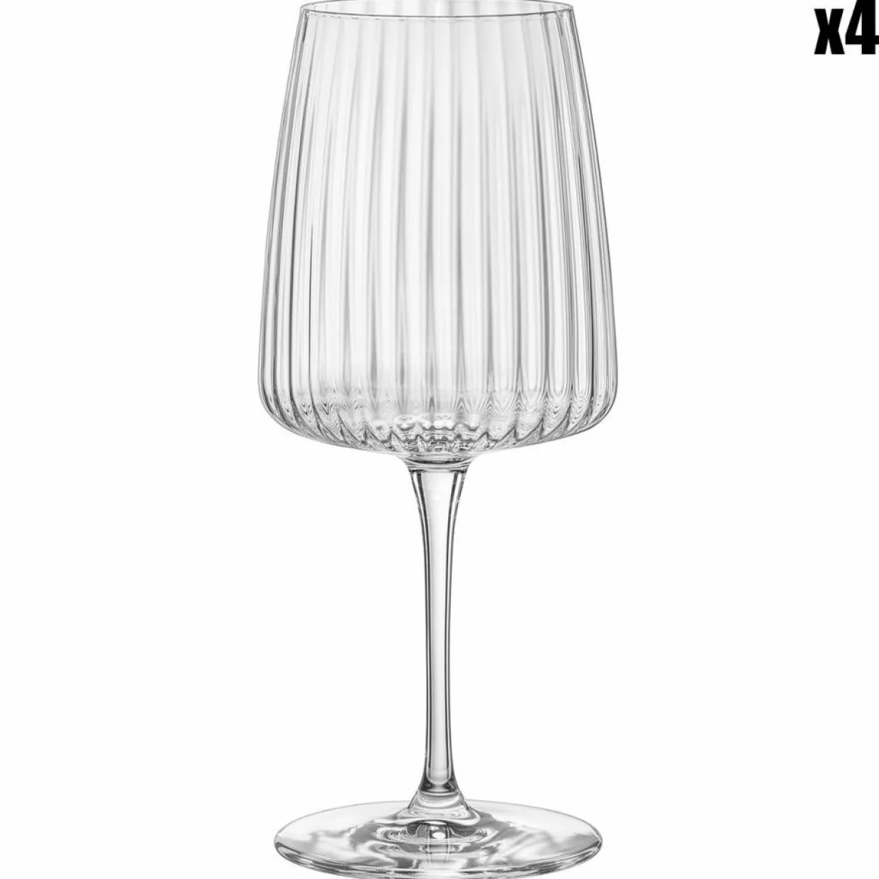 4 Verres à Vin Exclusiva transparents - 53.5cl-Bormioli Clearance