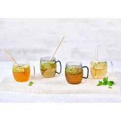 6 Verres avec anse Moscow Mule transparents - 50cl-Cosy Moments Discount