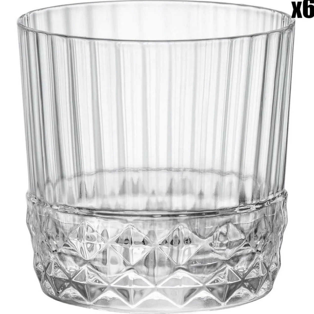 6 Verres Rocks America's transparents - 30 cl-Bormioli Best