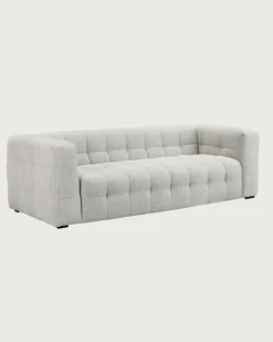 Alto - Canapé capitonné 3 places en tissu-Uniqka Sale