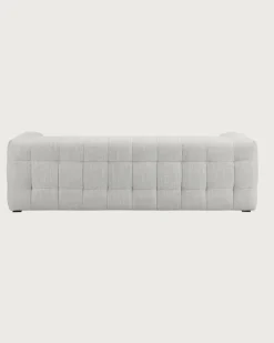 Alto - Canapé capitonné 3 places en tissu-Uniqka Sale