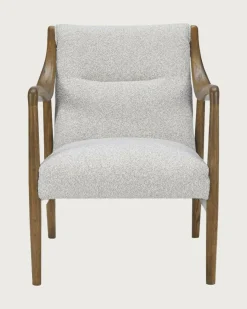 Ambre - Fauteuil en bois massif chêne et en lin-Uniqka Hot