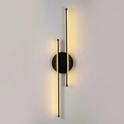 Opviq Appliques Murales^Applique murale Umut noire - 17x86 cm