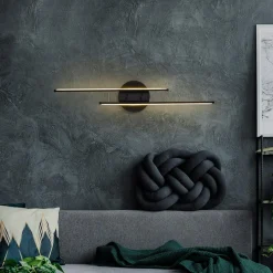 Opviq Appliques Murales^Applique murale Umut noire - 17x86 cm