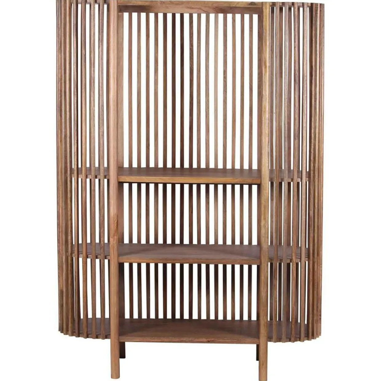 Bois & Chiffons Meubles De Rangement^Armoire ajourée manguier boston naturel - 127x50x178 cm