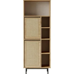 Wooden Art Armoires^Armoire de salle de bains noyer/chêne - 74.8x161.6x35.5 cm