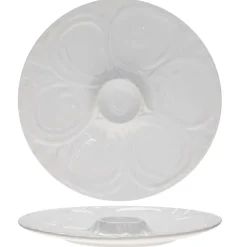 Cosy & Trendy Assiettes^Assiette à huitres blanche - D.28.5 cm