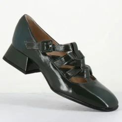 Femme Garrice Lab Derbies^Babies en Cuir 5516 lux vertes