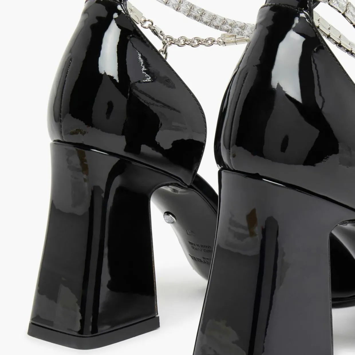 Femme Sonia Rykiel Escarpins^Babies en Cuir verni Honfleur noires - Talon 8.5 cm