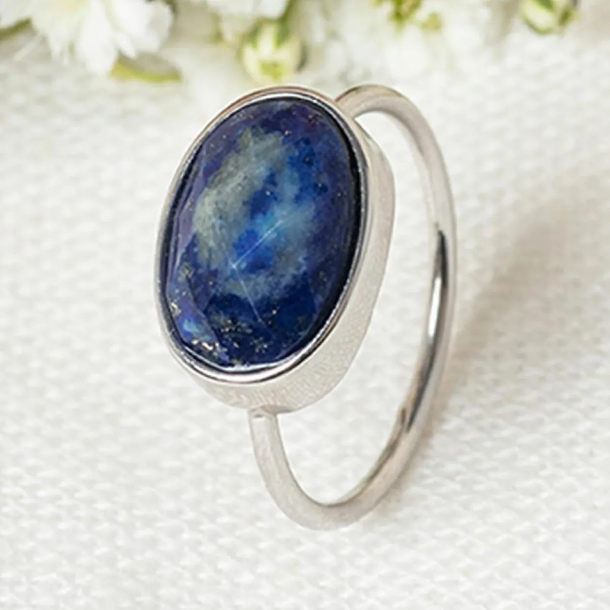 Bague Aimé Lapis en laiton-Moonstone Outlet